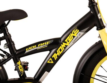 Дитячий велосипед Volare Thombike 16 дюймів для хлопчиків, чорний-жовтий