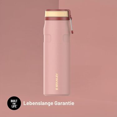 Термопляшка STANLEY 1913 IceFlow Bottle Twist Flip 0.47L, Peach Rose — вакуумна пляшка для напоїв