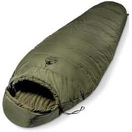 Сплячий мішок OneTigris Outdoor для кемпінгу та подорожей, 3 сезони, 8-15°C, ультралегкий, компактний, мумієподібний (зелений/жовтий)