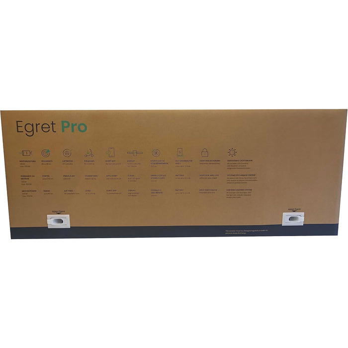 Електросамокат Egret Pro складаний з дорожнім сертифікатом, до 20 км/год, запас ходу 80 км, керування через додаток, регульований кермо, вантажопідйомність 120 кг, магнієва рама