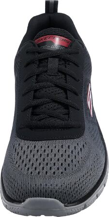 Чоловічі кросівки Skechers Track Ripknit — Спортивне взуття, чорні сітчасті, розмір 43 EU