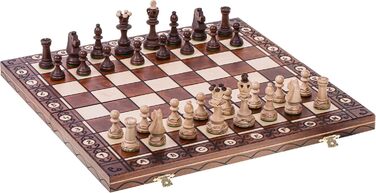 Шахи Consul з дерев'яною дошкою 48x48 см, фігури з дерева