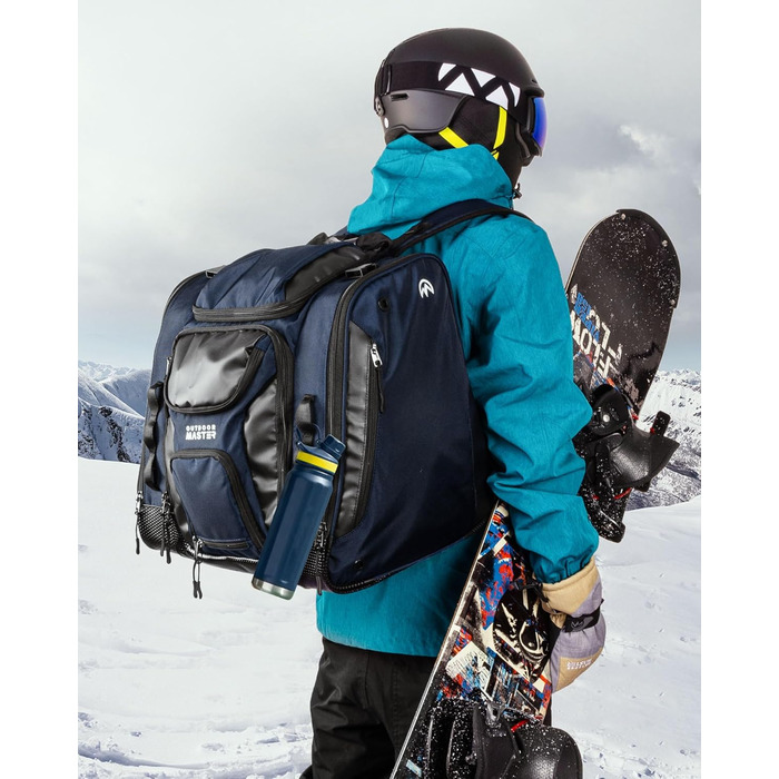 Чохол для гірськолижних черевиків OutdoorMaster, 55 л (Блакитний) - для подорожей, водонепроникний