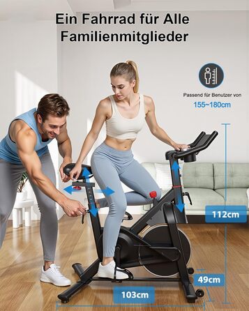 Магнітний велотренажер Lacuffy з AI-коучем та додатком, регульований опір, LCD-дисплей, до 136 кг, безшумний домашній ергометр