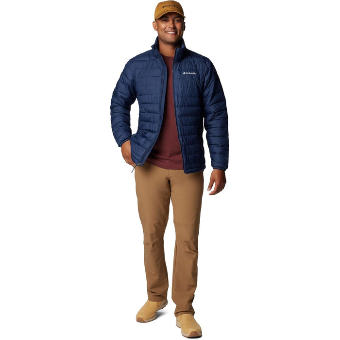 Чоловіча утеплена куртка Columbia Powder Lite II, темно-синя (Collegiate Navy), розмір L