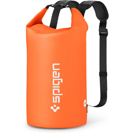 Водонепроникний мішок Spigen Aqua Shield 30L: Сумка, рюкзак для пляжу, плавання, кемпінгу, риболовлі, каякінгу (Sunset Orange)