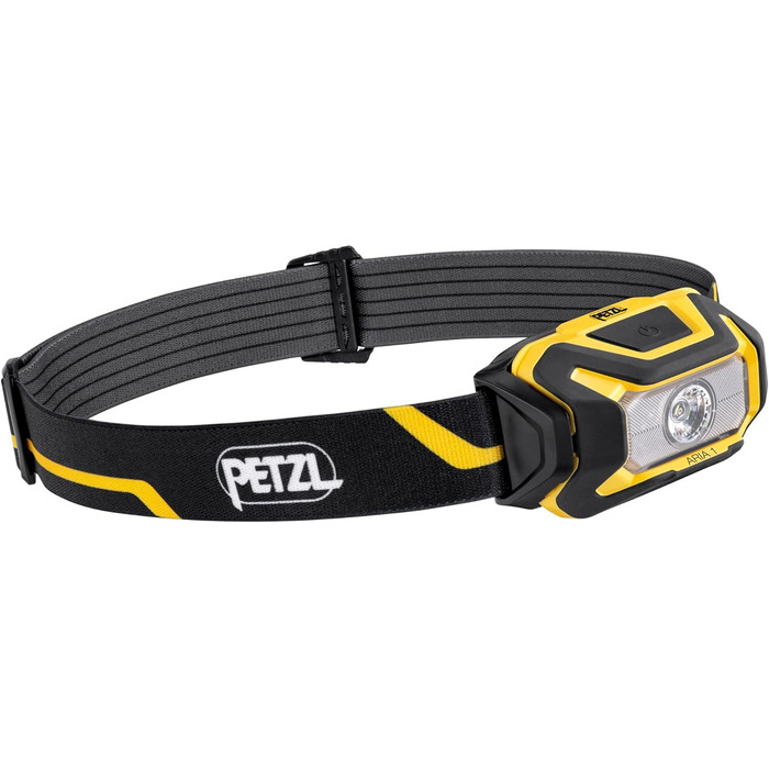PETZL ARIA 1: Компактна водонепроникна налобний ліхтар 350 люмен, жовто-чорний