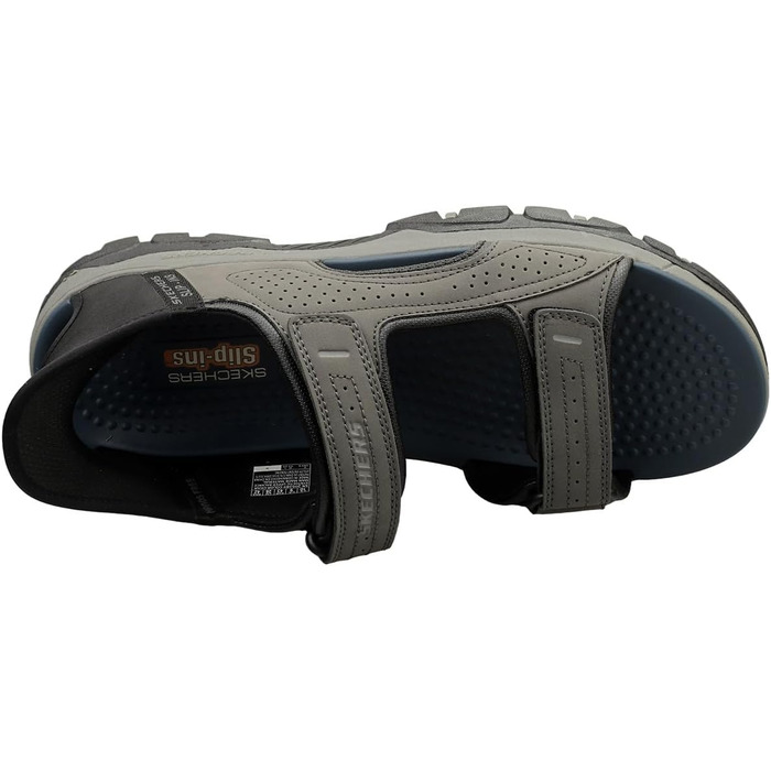 Скечерс Tresmen Reece - чоловічі спортивні сандалі (40 EU, сірі)