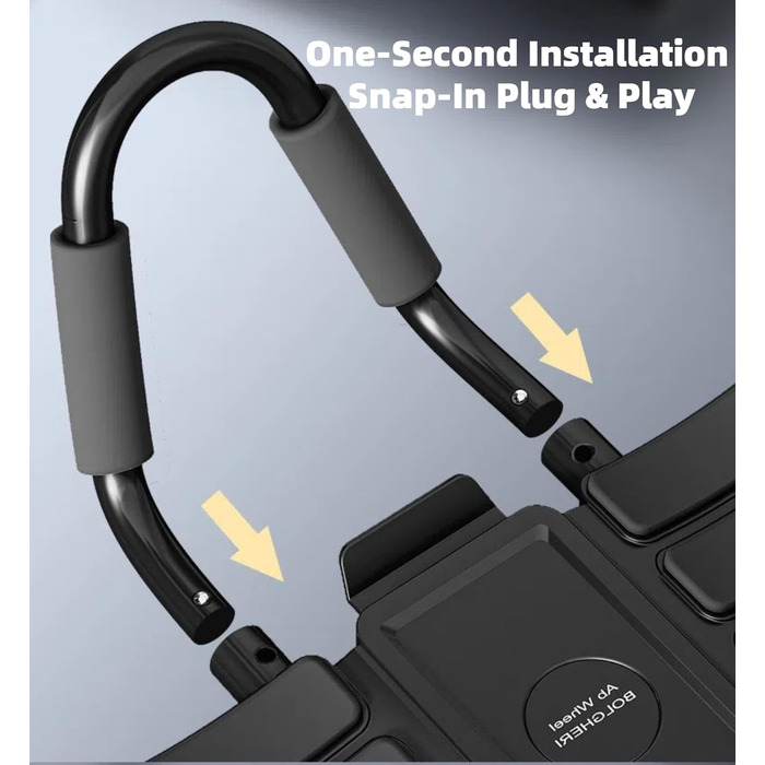 Ролер для пресу, фітнес-ролер для дому, тренажер для кора, фітнес-ролер з автоматичною підтримкою ліктя та тримачем для телефону