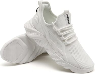 Чоловічі спортивні кросівки для бігу, тенісу, тренувань та повсякденного носіння (46 EU, білий)