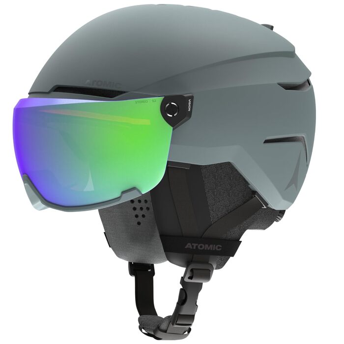 Гірськолижний шолом Atomic Savor Visor зі вбудованою маскою для лиж та сноуборду, система 360° Fit та вентиляція Active Aircon, Holo Core