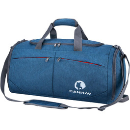 CANWAY складна спортивна сумка 45L з окремим відділенням для взуття та брудного одягу, легка дорожня сумка для чоловіків і жінок