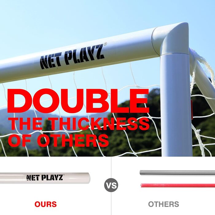 Футбольні ворота NET PLAYZ для саду, міцна швидкозбірна сітка, різні розміри, всепогодні, подарунок для дітей та дорослих