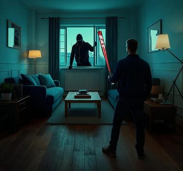 Бейсбольна бита 82 см (32 дюйми), алюмінієва з неслизькою ручкою, для самозахисту та бейсболу (червона)