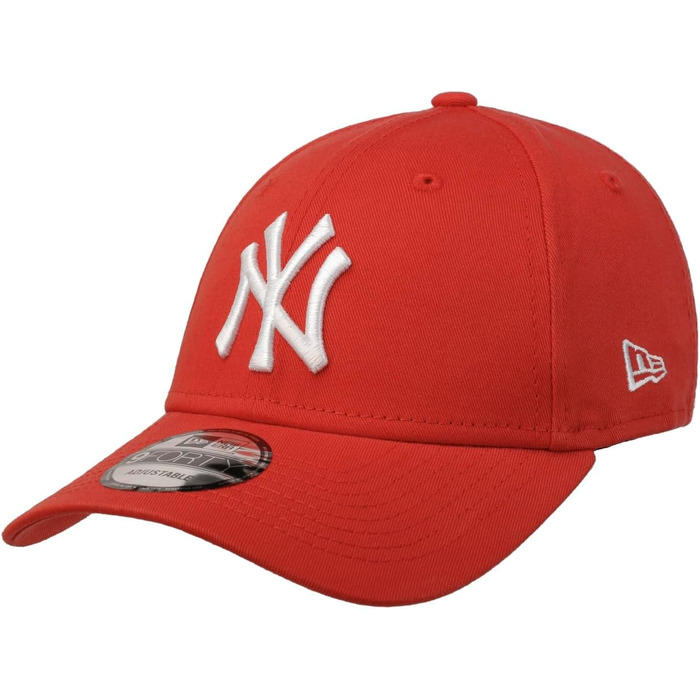 Кепка New Era 9Forty Yankees Essential - бейсболка з вигнутим козирком, червона, MLB, чоловіча