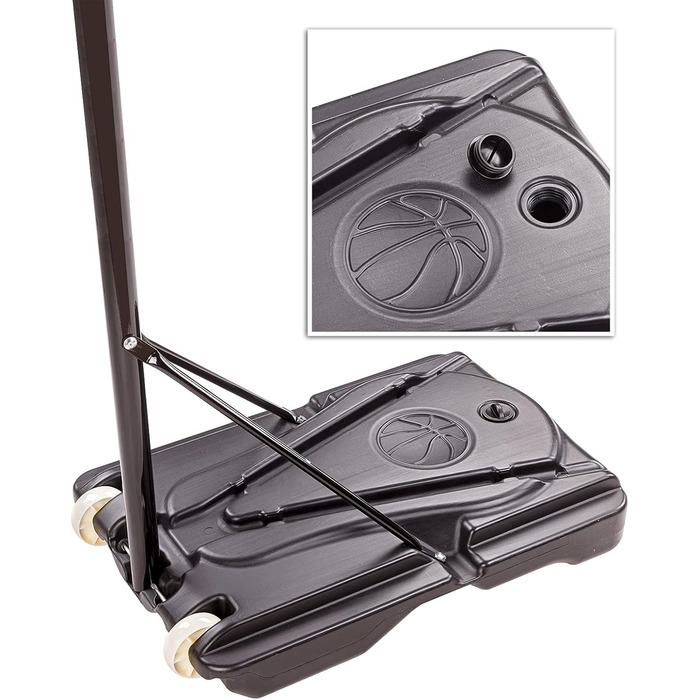 Баскетбольний кошик зі стійкою, розсувний до 305 см - професійний баскетбольний набір