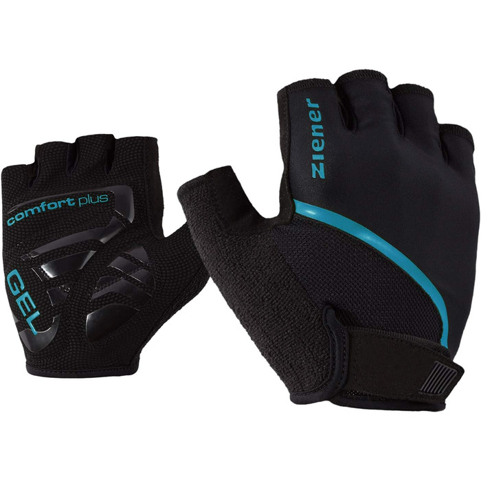 Чоловічі велоперчатки Ziener Celal для гірського велосипеда та шосе | Короткі, дихаючі, з амортизацією (7, sea)
