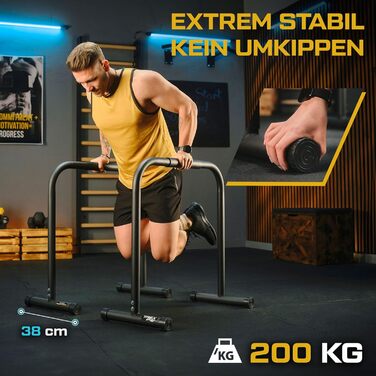 Бруси для віджимань TREX SPORT TX-040DS, до 200 кг, регульовані, обладнання для каллістеніки