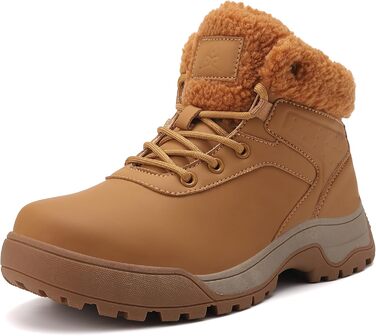 Зимові черевики для жінок, снігоступи, утеплені хутром, антиковзаюча підошва, для холодної погоди (41 EU, Коричневий)
