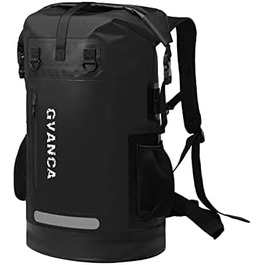 Водонепроникний рюкзак GVANCA Dry Bag 35 л (Чорний) для каякінгу, SUP, водних видів спорту