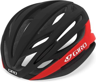 Велосипедний шолом Giro Syntax, матовий чорний/яскраво-червоний, розмір S