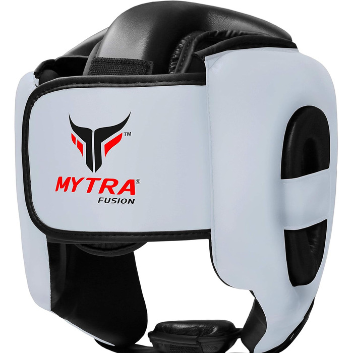 Захист голови Myotra Fusion для боксу, MMA, Муай Тай, Карате (білий/чорний, L-XL)