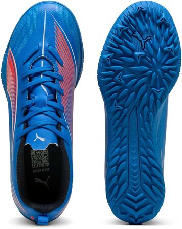 Дитячі футбольні бутси PUMA Ultra 6 Play TT Jr - блакитно-біло-червоні (35 EU)