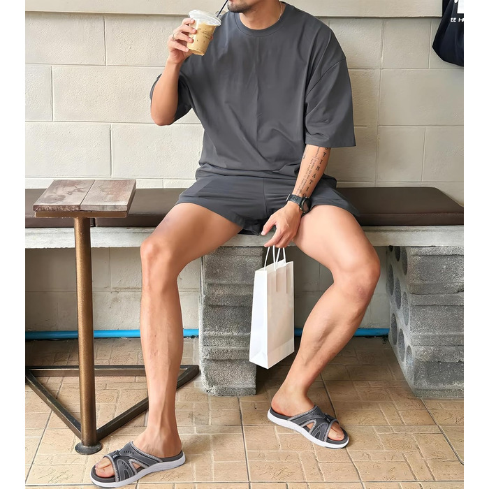 Чоловічі спортивні сандалі COFACE для відновлення після тренувань, підтримка склепіння стопи, ортопедичні, розмір 42 EU, сірі