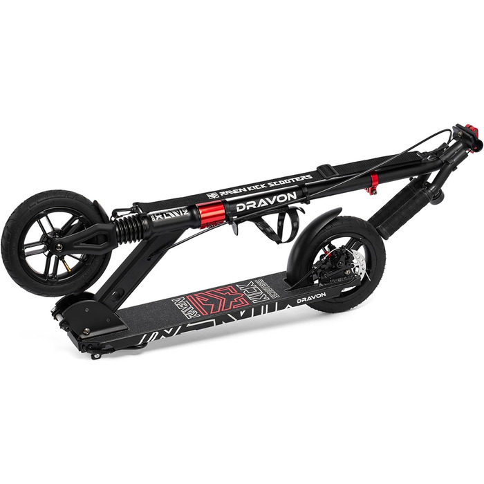 Скутер Raven Snug AIR з повітряними колесами, дзвіночком та тримачем для пляшки (200 мм, Dravon)