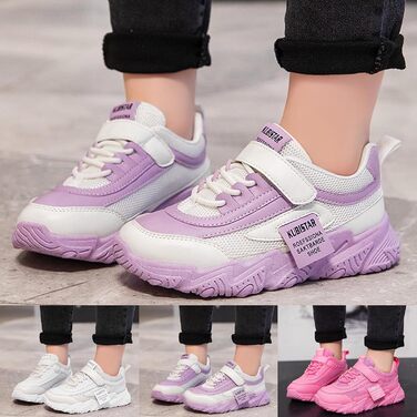 Дитячі кросівки для дівчаток: легкі, дихаючі, зручні, з неслизькою підошвою. Модні кросівки для активного відпочинку, розмір 31 EU, колір: гарячий рожевий