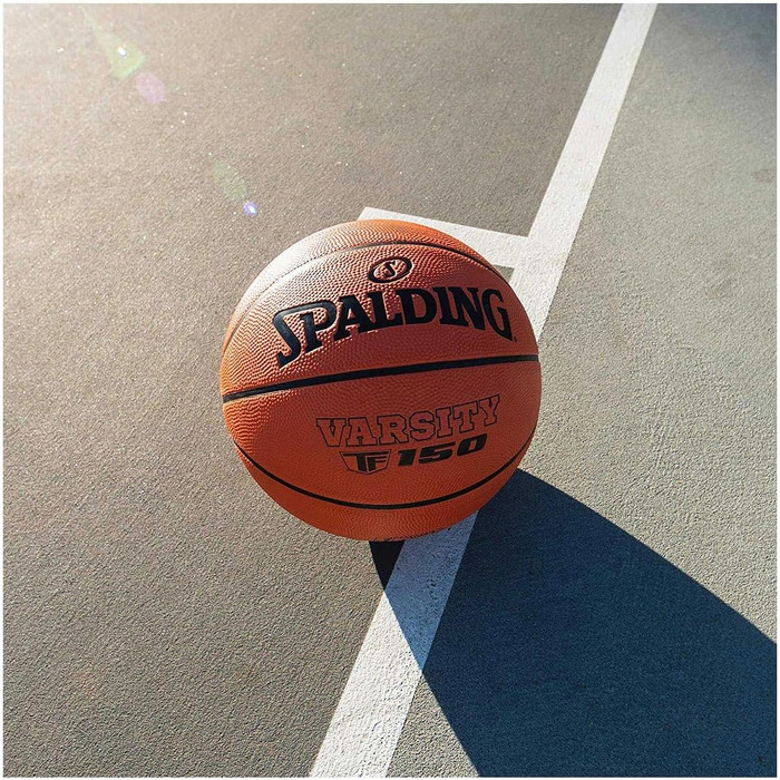 Баскетбольний м'яч Spalding TF-150 Varsity з міцної гуми, офіційний розмір, для всіх типів покриття