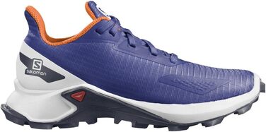 Кросівки для трейлраннінгу Salomon Alphacross BlastTrail, унісекс, 31 EU, блакитний, білий, помаранчевий