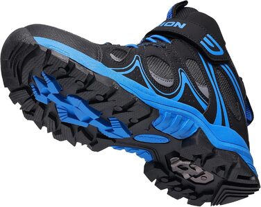 Дитячі зимові черевики ASHION для хлопчиків та дівчаток, снігоступи, утеплені трекінгові черевики, 36 EU, чорний, синій