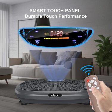 Вібраційна платформа EILISON FitMax 3D XL для тренувань всього тіла, фітнес-машина для схуднення, лімфодренажу, відновлення, з еспандерами, для дому
