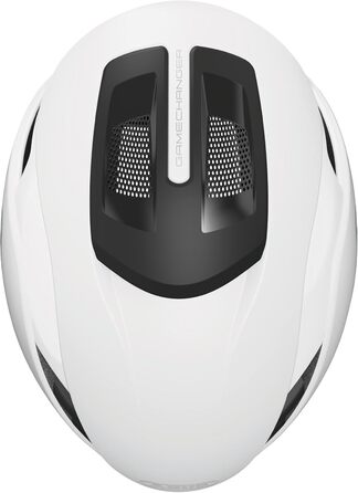ABUS Шолом для шосейної їзди Gamechanger 2.0 - Аерошолом преміум-класу, білий (polar white), розмір L (57-61 см)
