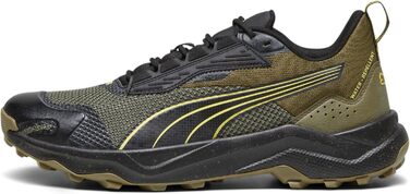 Кросівки PUMA Obstruct Profoam для бігу по вулицях, 44 EU, Puma Olive, Puma Schwarz, Gelb Blaze