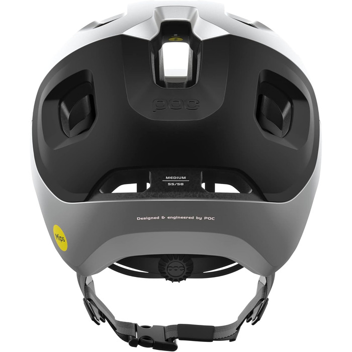 Велосипедний шолом POC Axion Race MIPS для трейлу, захист MIPS Integra, розмір XS (48-52 см), чорний/сріблястий матовий