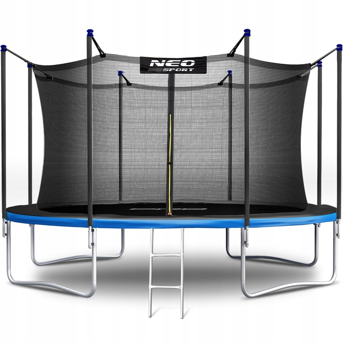 Садовий батут Neo-Sport 14ft/435см із внутрішньою сіткою та драбиною