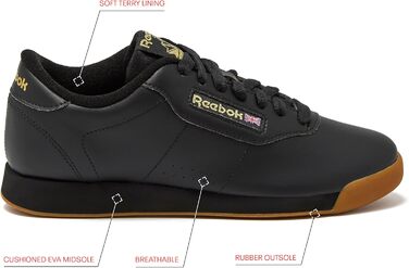 Жіночі кросівки Reebok Princess 41 EU чорного кольору