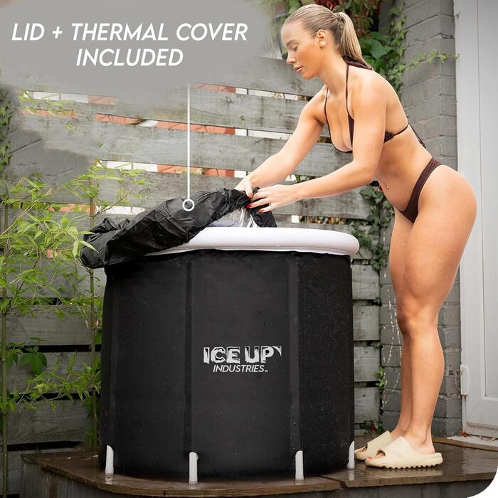 Електрична ванна для криотерапії - велика 95-літрова ванна для холодової терапії, портативна ванна для відновлення спортсменів, стабільна багатошарова криованна для спортсменів