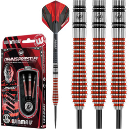 Дартс-набір WINMAU Dennis Priestley 26 г професійний, вольфрамовий, з оперенням і стержнями