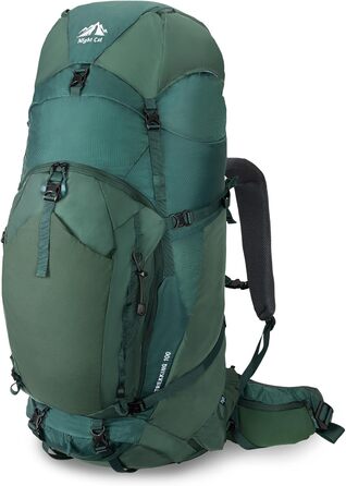 Рюкзак Night Cat 100 л зелений Plus для туризму, трекінгу, альпінізму, кемпінгу, велосипедних подорожей, чоловічий та жіночий, дихаючий, легкий