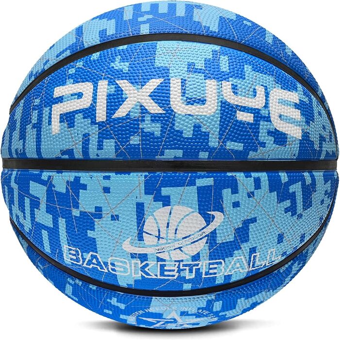 Баскетбольний м'яч Jicsetk, розмір 5/7, міні-баскетбол для дітей, Outdoor/Indoor, блакитний