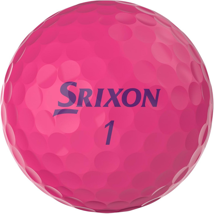 Гольф м'яч Srixon Soft Feel Lady 8 & 9 для жінок | Низька компресія, простий старт, ультра-м'яка текстура | Ідеальний для помірних замахів та високої точності | Білий (Soft Feel Lady_9, PASSION PINK)