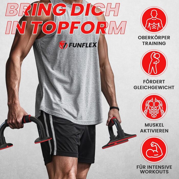 Віджимальні ручки для ефективних тренувань верхньої частини тіла - Віджимні бруски з неслизьким грифом та стабільною конструкцією - Збереження суглобів кистей рук - Тренувальний прилад для чоловіків та жінок - Фітнес вдома Чорний 1