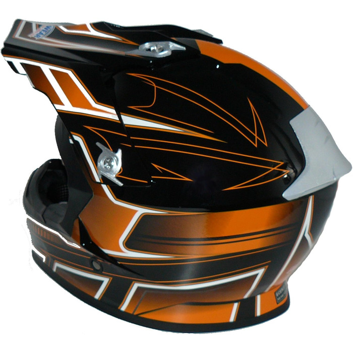 Шолом захисний protectWEAR Otorradhel Otorocrosshel Endurohel ATT FS-603-SW, оранжевий, розмір XXL