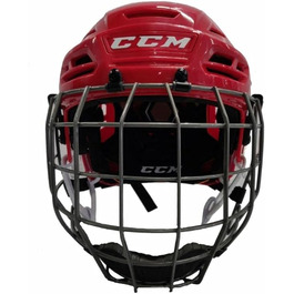Хокейний шолом CCM Tacks 710 Combo, червоний, розмір L