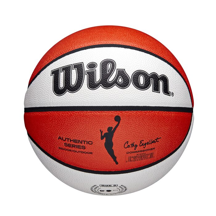 М'яч для баскетболу Wilson WNBA Authentic, Оранжевий, 6 (для гри в приміщенні та на вулиці)