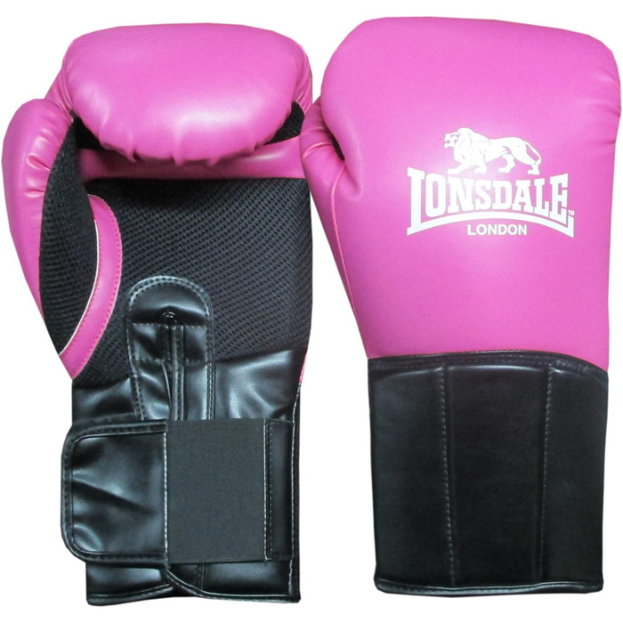 Боксерські рукавички Lonsdale Performer 16 унцій червоно-чорні