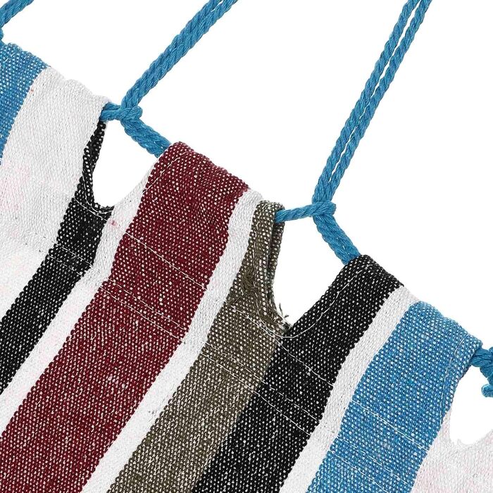 Гамак DETEX® для двох міцний Boho-стиль для саду, кемпінгу, подорожей XXL 300 кг блакитний